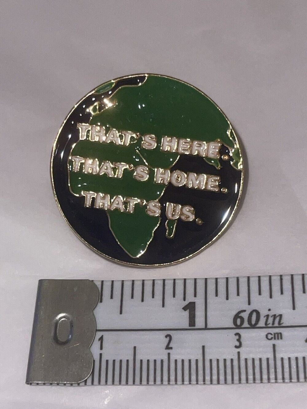 Save The Earth Pin Brooch